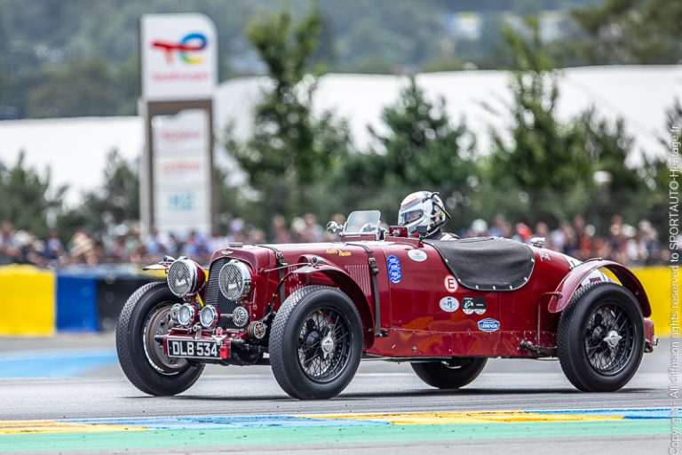 Le Mans Classic plateau 1 – Aston Martin Speed Model de 1936 - plan Dunlop