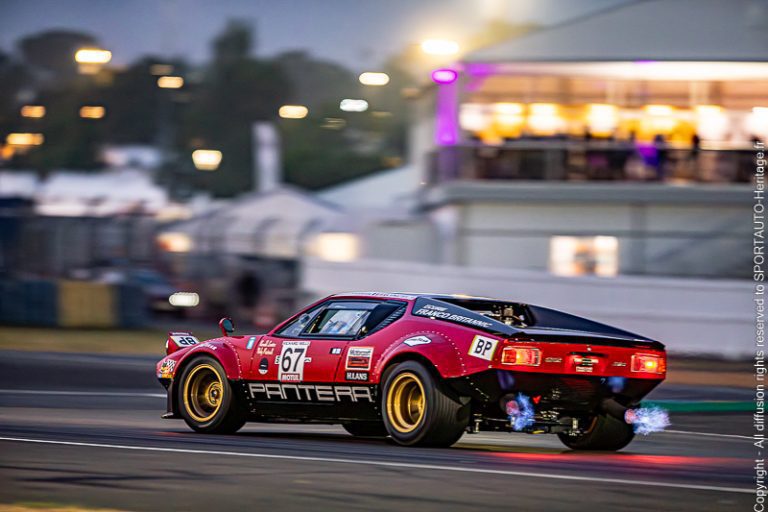 Sportauto-Heritage.fr - Le Mans Classic - Plateau 5 - De Tomaso Pantera - Afterfire