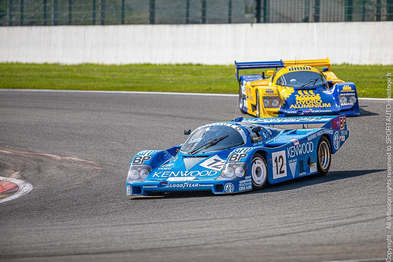 Sportauto-Heritage.fr - Spa Classic - Group C - Porsche 962 C (15) et 956 (12) - Sortie de la Source