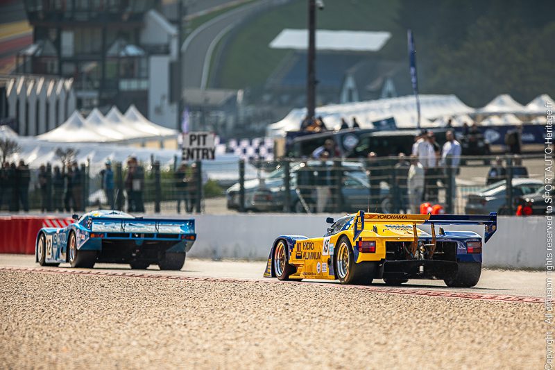 Sportauto-Heritage.fr - Spa Classic - Group C - Porsche 962 et 956 - Sortie de la Source