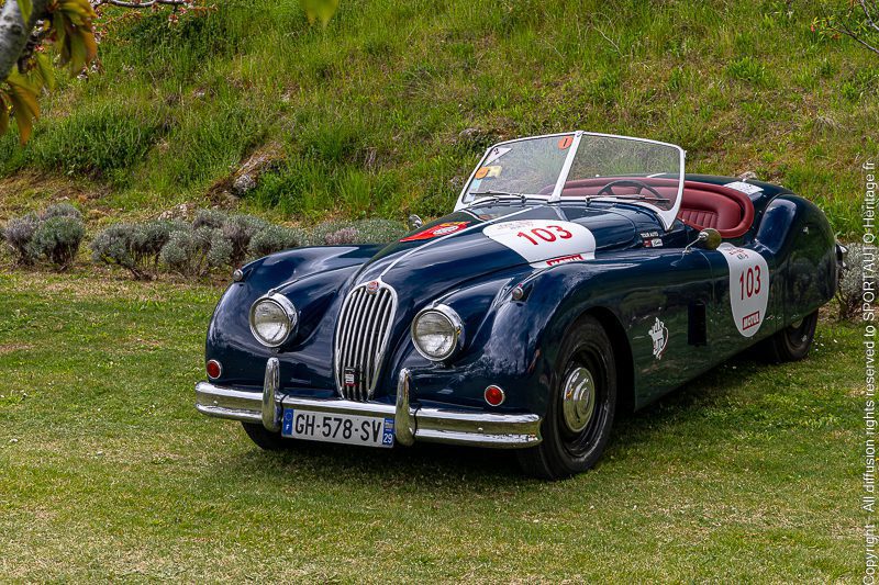 103 - Jaguar XK140 Roadster - 1959 - Tour Auto 2023 - Les routes de France