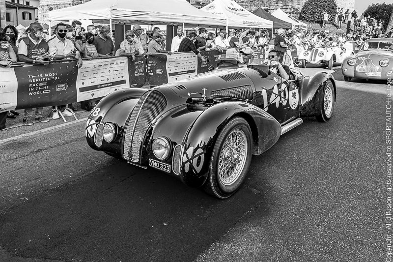 MM - 098 - ALFA ROMEO - 6C 2300 B MM SPIDER TOURING - 1938 - MILLE MIGLIA