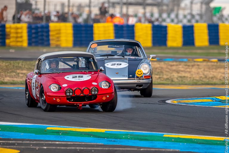 LE MANS CLASSIC 2023 - CIRCUIT LE MANS HISTORIQUE - Freinage tardif Lotus Elan 26R
