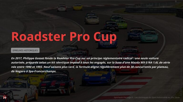 Roadster Pro Cup : la Mazda MX-5 NA en compétition ouverte