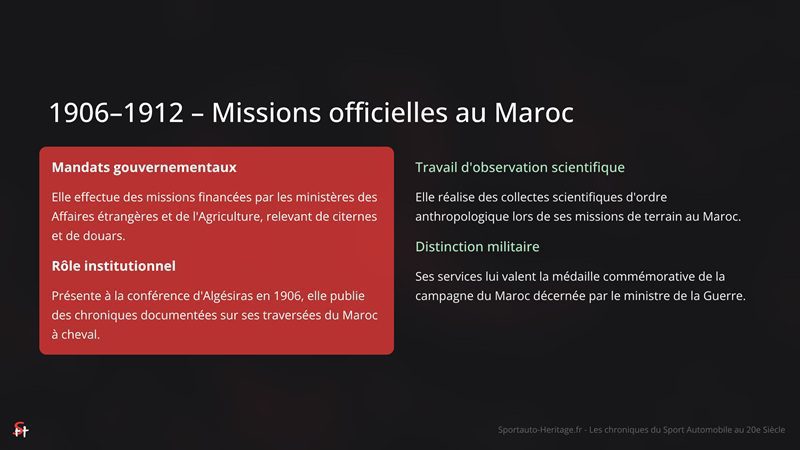 1906-1912 – Missions officielles au Maroc pour Camille Du Gast