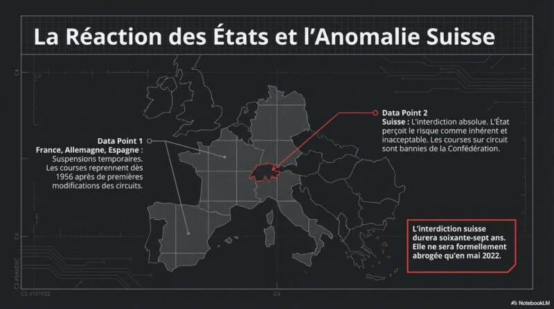 Le Mans 1955 - La réaction des états