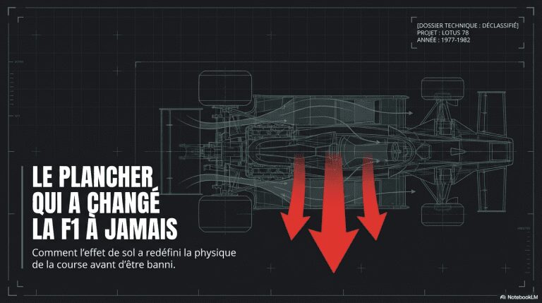 L&rsquo;Effet de sol en Formule 1