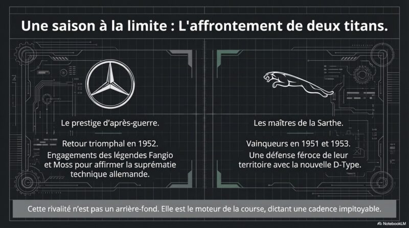 Le Mans 1955 : Une saison à la limite, l'affrontement de deux titans