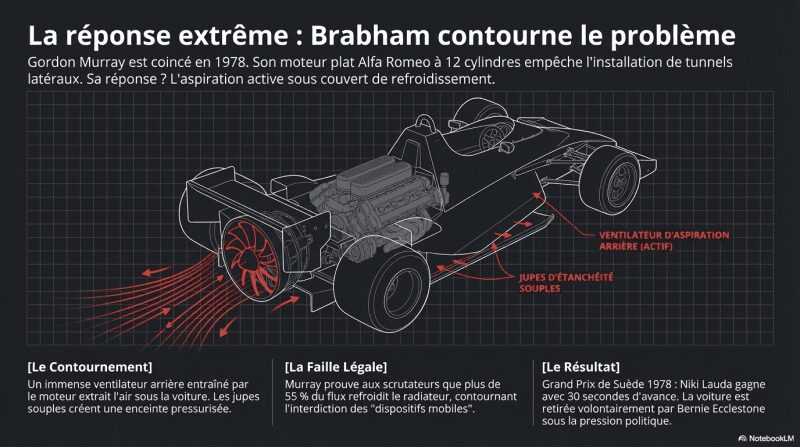 L'effet Venturi : La réponse de Brabham, ils  contournent le problème - Sportauto-Heritage.fr