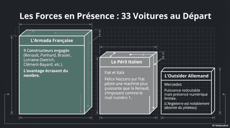 Grand Prix de l'ACF - 1906 : les forces présentes