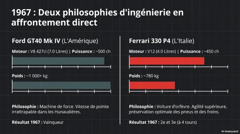 Ford - Ferrari : 2 philosophies d'ingénierie en affrontement direct