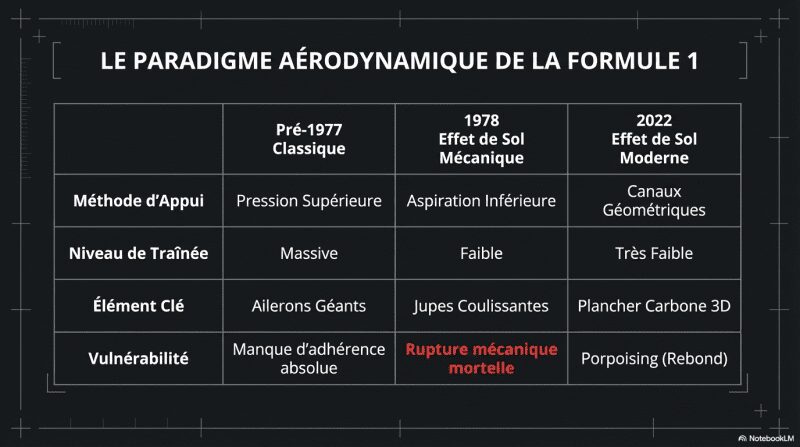 Le paradigme aérodynamique de la Formule 1