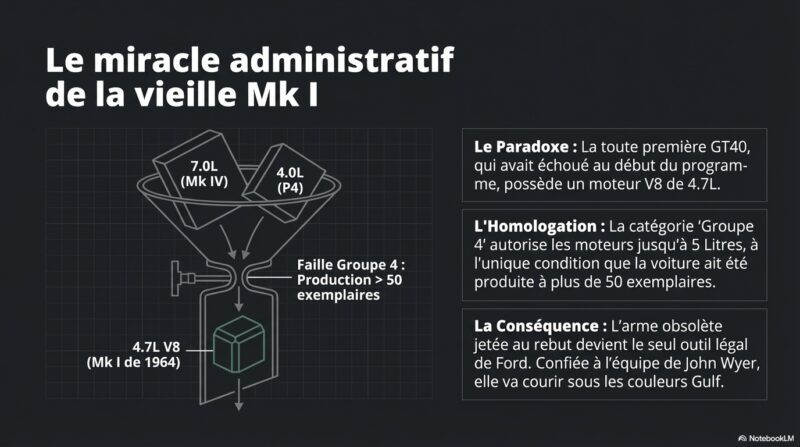 Ford - Ferrari : Le miracle administratif de la vieille Mk I