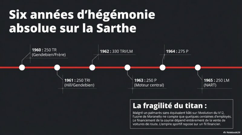 Ferrari : 6 années d'hégémonie absolue sur la Sarthe