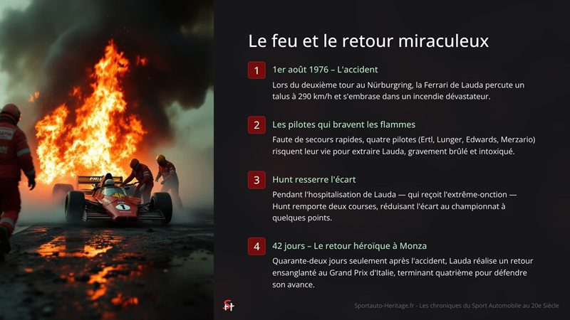 Le feu et le retour miraculeux