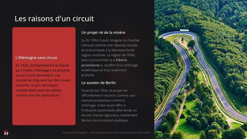 Nürburgring Nordschleife : Les raisons d'un circuit