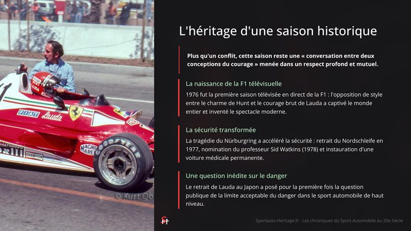 Hunt contre Lauda ; 1976, l'héritage d'une saison historique