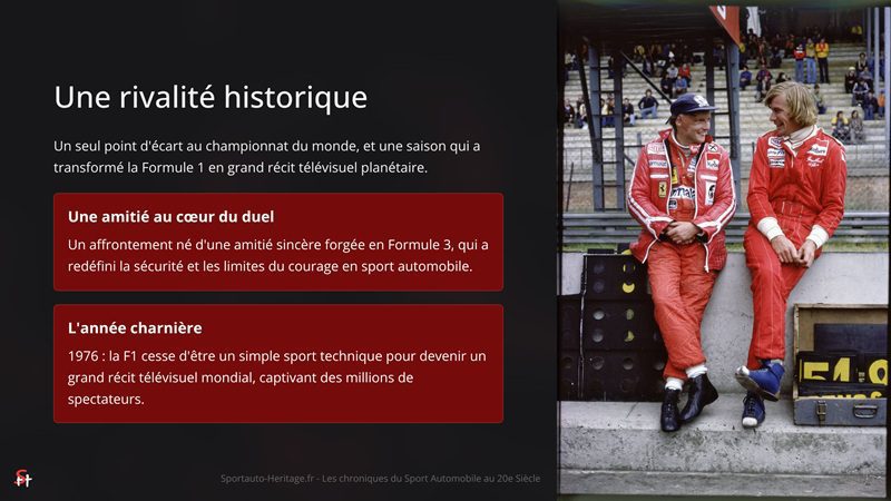 Une rivalité historique
Un seul point d'écart au championnat du monde, et une saison qui a transformé la Formule 1 en grand récit télévisuel planétaire.