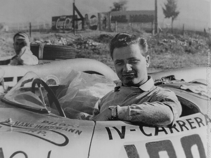 Porsche 550 spyder - Hans Herrmann - Herbert Linge