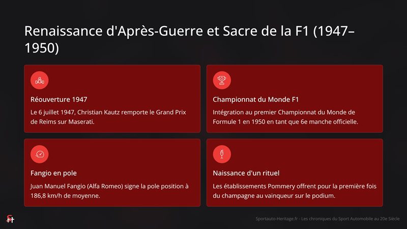 Renaissance d'Après-Guerre et Sacre de la F1 (1947–1950)