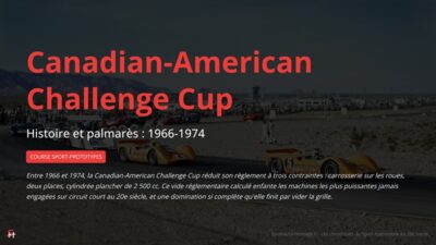 Canadian-American Challenge Cup - Histoire et palmarès 1966 - 1974