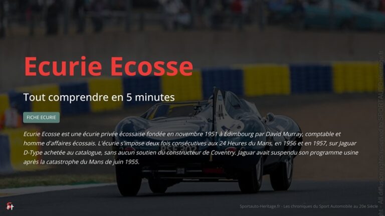 Ecurie Ecosse 1951-1963