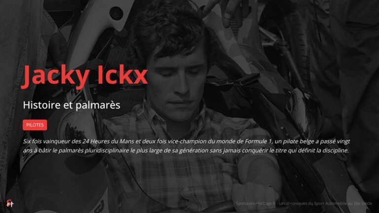 Jacky Ickx - Histoire et palmarès