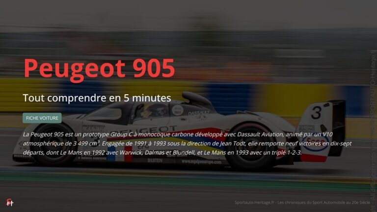 Peugeot 905 – Group C