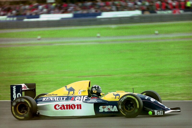 Damon Hill – Williams FW15C au Grand Prix de Grande-Bretagne 1993
