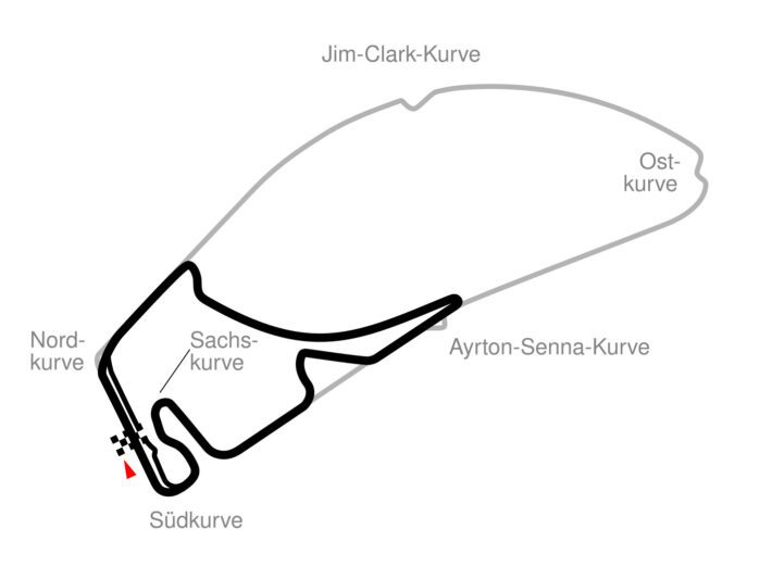 Hockenheimring, différence entre les tracés de 2002 et de 1994